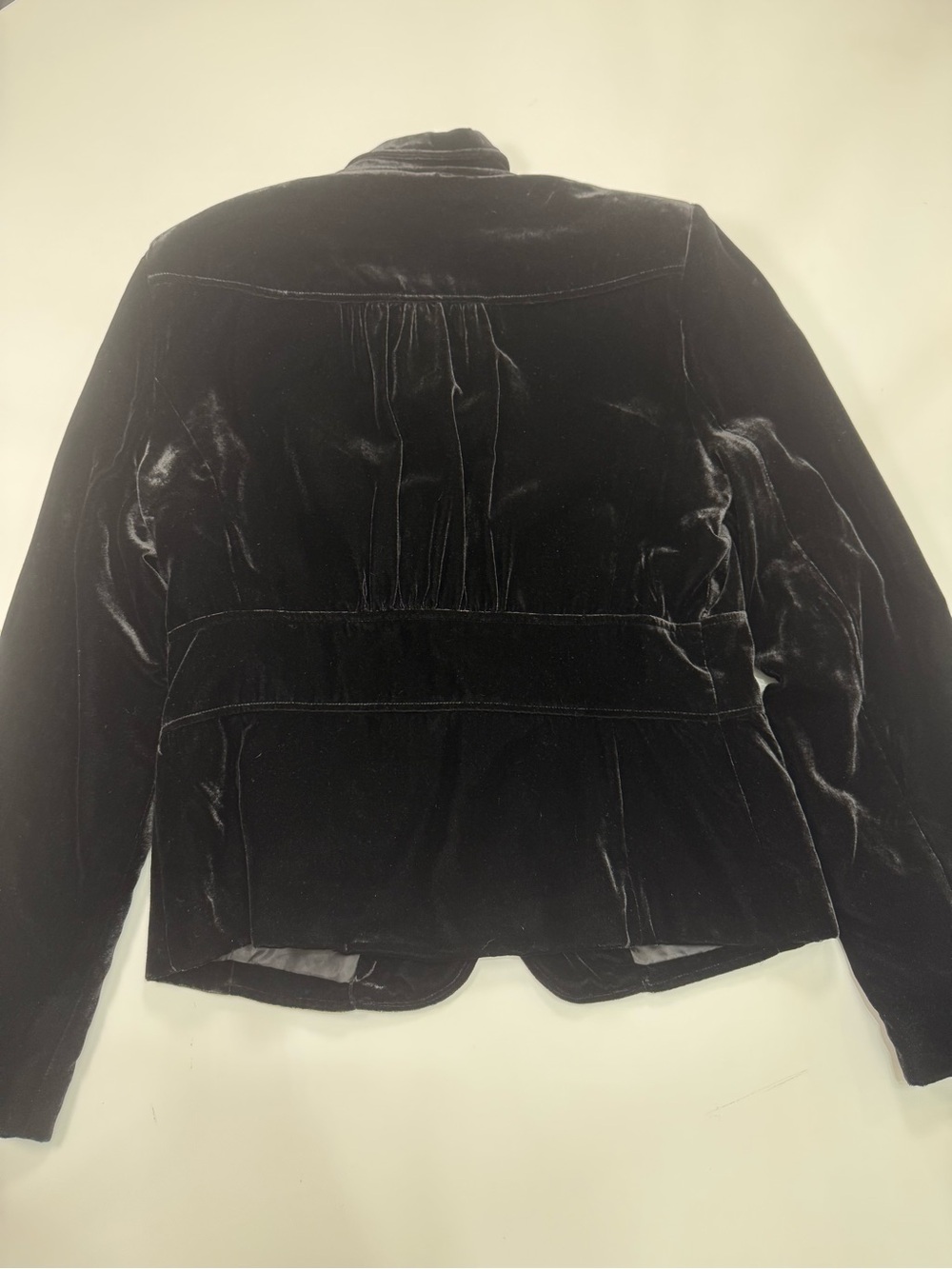 Apostrophe Black Velvet Hook & Eye Closure Blazer - Picture 7 of 7